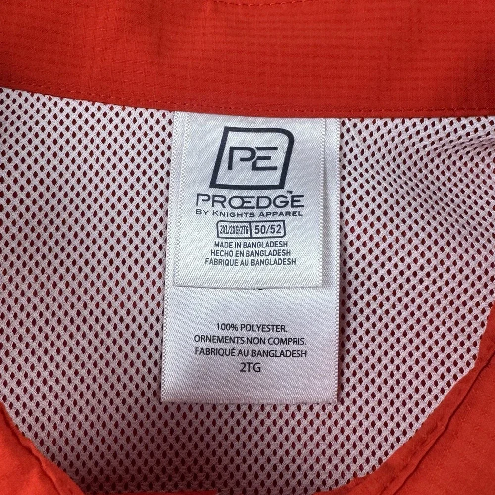 Pro Edge Mens 2XL Vented Button Up Shirt Fishing Outdoor University of Utah Utes